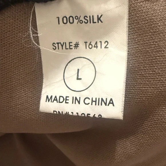 Miss Me 100% Silk black sheer babydoll camisole or chemise with a multi-color - Picture 4 of 5